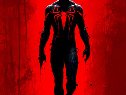 Black Spider-Man Intense Walk Poster