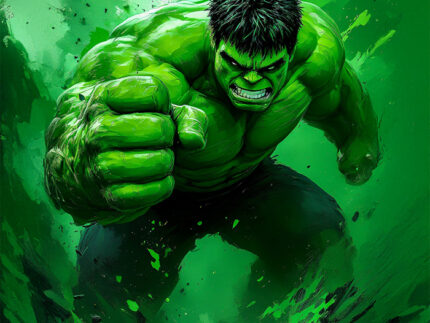 Hulk Smash Power Poster – Intense Green Fury