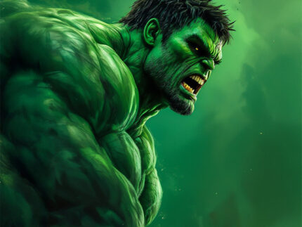 Savage Hulk Roar Art – Unstoppable Rage Design