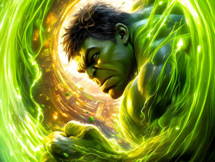 Hulk Explosion Punch – Action Wall Art
