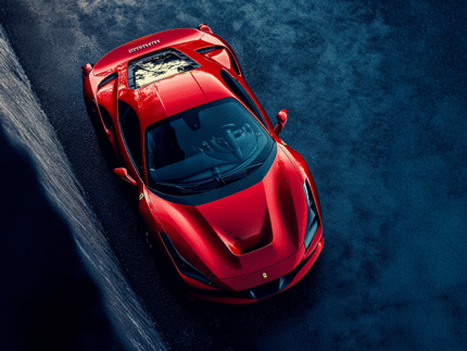 Ferrari Motion Blur – High-Performance Car Wall Poster