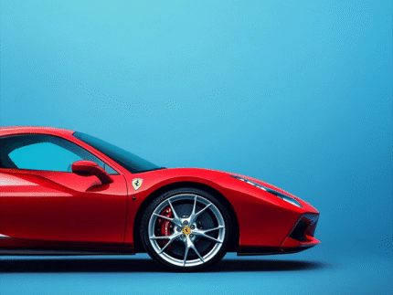 Ferrari Precision Halfview – Luxury Car Art Poster