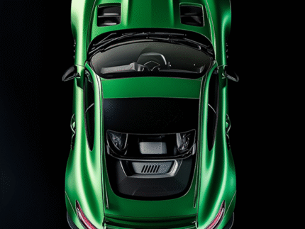 Rear Engine Power – Mercedes AMG GT Green Supercar Poster