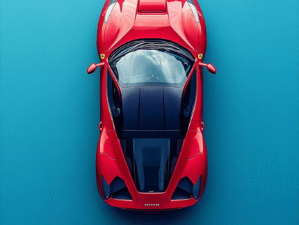 Ferrari Hyper Concept – Futuristic Speed Art Print