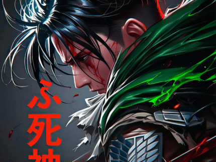 Levi Ackerman Side Profile – Attack on Titan Anime Poster Wall Art