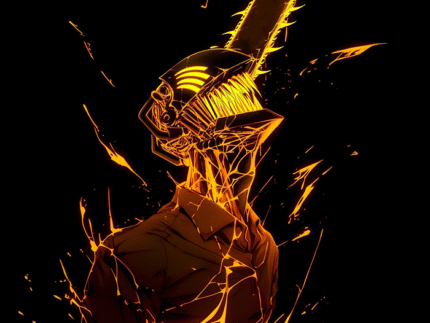 Chainsaw Man Inferno Surge – Denji Anime Poster Wall Art