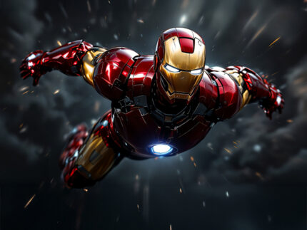 Iron Man – Flying Hero Poster Wall Art
