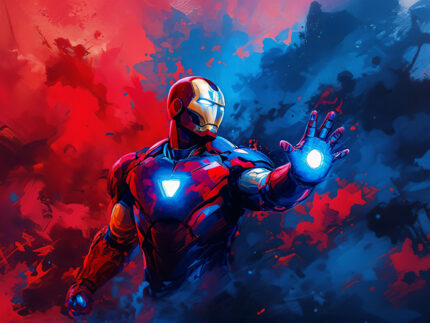 Iron Man – Heroic Burst Poster Wall Art