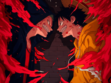 Luffy Gear 5 Smirk – One Piece Anime Poster Wall Art