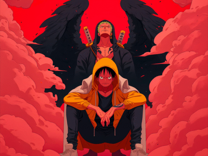 Gear 5 Battle Mode Luffy – One Piece Anime Poster Print