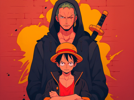 Luffy Toon Punch – Gear 5 One Piece Anime Poster Wall Art
