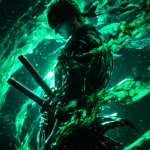 Zoro Swordsman’s Fury – One Piece Three-Sword Style Poster Wall Art