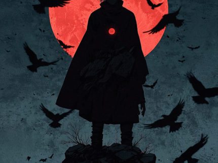 Obito Uchiha Rinnegan Power – Dark Naruto Anime Poster