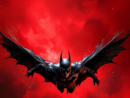 Batman & Gotham City – Vigilante in the Rain Wall Art