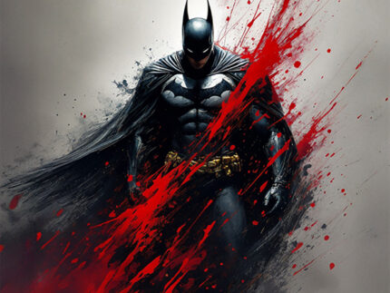 Batman vs Joker – Split Face Comic Wall Art